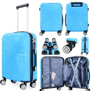 T-HC-US-1829 BLUE CABIN-SIZE EASYJET UNDERSEAT TRAVEL TROLLEY SU