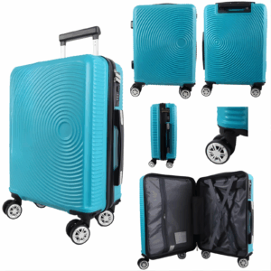 T-HC-US-1830 TEAL CABIN-SIZE EASYJET TRAVEL TROLLEY SUITCASE