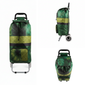 ST-02 GREEN PALM 2 WHEEL SHOPPING TROLLEY