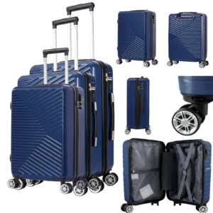 Model: T-HC-12 NAVY SET OF 3 SUITCASE