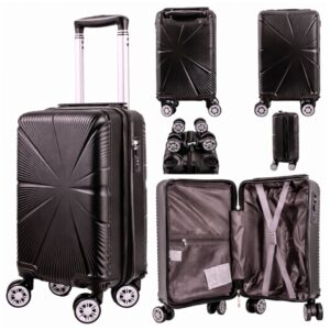 T-HC-US-1629 BLACK 15.7'' UNDER-SEAT CABIN-SIZE TRAVEL TROLLEY