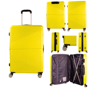 Model: T-HC-12 YELLOW TRAVEL TROLLEY Hard Shell Cabin Cases 26
