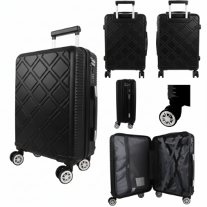 T-HC-US-1830 BLACK CABIN-SIZE EASYJET TRAVEL TROLLEY SUITCASE