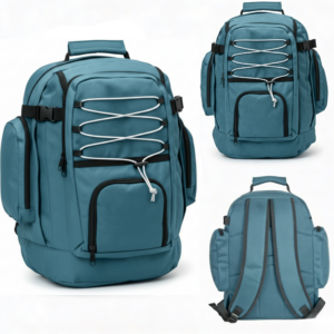 BP-119 PEACOCK BLUE TRAVEL BACKPACK
