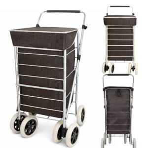 ST-SIX-01 BLACK G 6-WHEEL SHOPPING TROLLEY