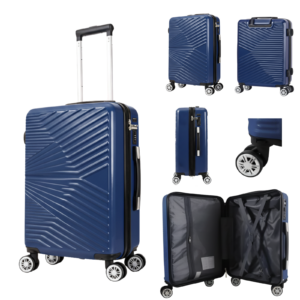 T-HC-12 NAVY TRAVEL TROLLEY Hard Shell Cabin Cases 26