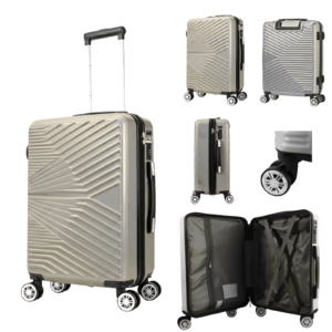 T-HC-12 SILVER  TRAVEL TROLLEY Hard Shell Cabin Cases 28