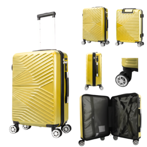 T-HC-12 YELLOW TRAVEL TROLLEY Hard Shell Cabin Cases 28