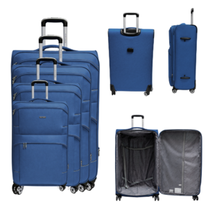 T-SC-05 NAVY TRAVEL TROLLEY SUITCASE SET OF 4
