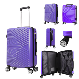 T-HC-US-1811 PURPLE UNDERSEAT CABIN-SIZE EASYJET TROLLY SUITCASE
