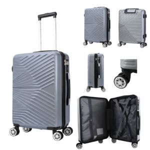 T-HC-US-1811 SILVER UNDERSEAT CABIN-SIZE EASYJET TROLLEY SUITCAS