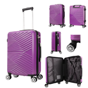 T-HC-US-1811 DARK PURPLE EASYJET TRAVEL CABIN TROLLEY SUITCASE