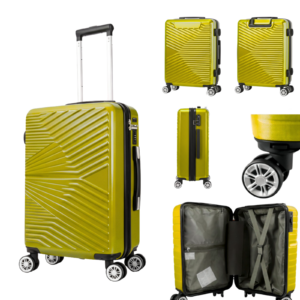 T-HC-12 YELLOW TRAVEL TROLLEY Hard Shell Cabin Cases 28