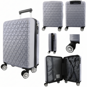 T-HC-US-1627 SILVER 15.7'' UNDER-SEAT CABIN-SIZE TRAVEL TROLLEY
