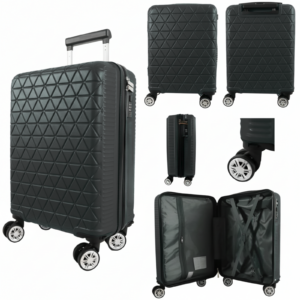 T-HC-US-1627 BLACK 15.7'' UNDER-SEAT CABIN-SIZE TRAVEL TROLLEY
