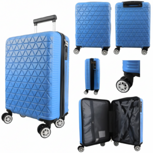 T-HC-US-1627 BLUE RYAN AIR CABIN-SIZED TRAVEL TROLLEY SUITCAS