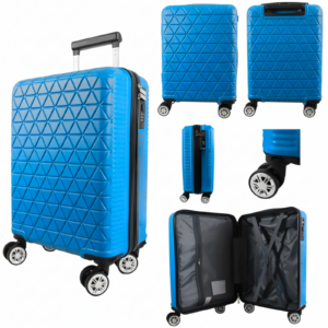 T-HC-US-1627 BLUE 15.7'' UNDER-SEAT CABIN-SIZE TRAVEL TROLLEY