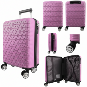 T-HC-US-1627 PINK 15.7'' UNDER-SEAT CABIN-SIZE TRAVEL TROLLEY