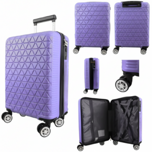 T-HC-US-1627 PURPLE 15.7'' UNDER-SEAT CABIN-SIZE TRAVEL TROLLEY