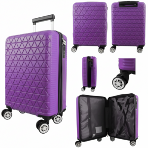 T-HC-US-1627 DARK PURPLE RYAN AIR CABIN-SIZED TROLLEY SUITCASE