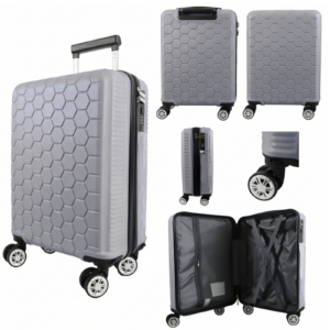 T-HC-US-1631 SILVER RYAN AIR CABIN-SIZE TROLLEY SUITCASE