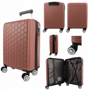 T-HC-US-1631 ROSE GOLD RYAN AIR CABIN-SIZE TROLLEY SUITCASE