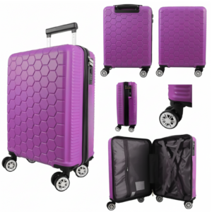 T-HC-US-1631 DARK PURPLE RYAN AIR CABIN-SIZED TROLLEY SUITCASE