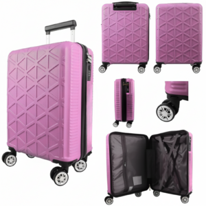 T-HC-US-1629 PINK 15.7'' UNDER-SEAT CABIN-SIZE TRAVEL TROLLEY