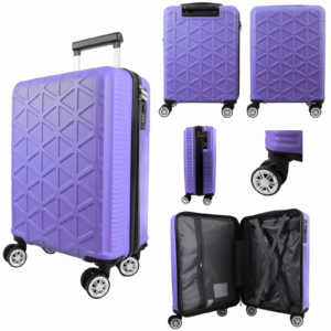 T-HC-US-1629 PURPLE 15.7'' UNDER-SEAT CABIN-SIZE TRAVEL TROLLEY