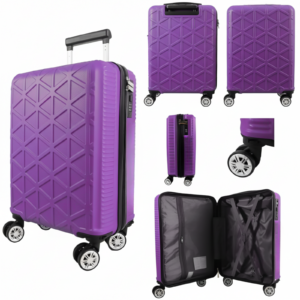 T-HC-US-1629 DARK PURPLE RYAN AIR CABIN-SIZED TROLLEY SUITCASE