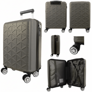 T-HC-US-1629 DARK GREY UNDER-SEAT CABIN-SIZE TRAVEL TROLLEY