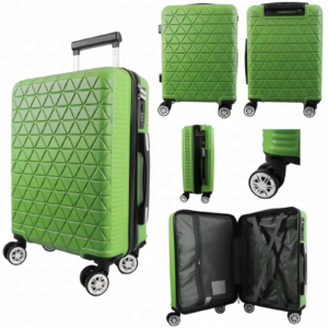 T-HC-US-1827 LIME GREEN CABIN-SIZE EASYJET TRAVEL TROLLEY SUITCA