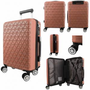 T-HC-US-1827 R-GOLD CABIN-CASE EASYJET TRAVEL TROLLEY SUITCASE