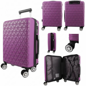 T-HC-US-1827 DARK PURPLE CABIN-SIZE EASYJET TROLLEY SUITCASE
