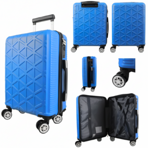 T-HC-US-1829 L.BLUE CABIN-SIZE EASYJET TRAVEL TROLLEY SUITCASE