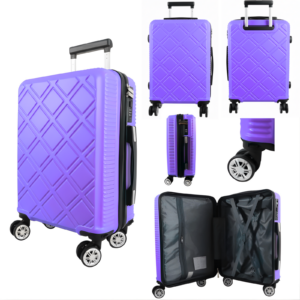 T-HC-US-1830 PURPLE CABIN-SIZE EASYJET TRAVEL TROLLEY SUITCASE