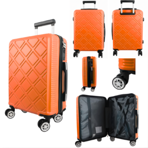 T-HC-US-1830 ORANGE CABIN-SIZE EASYJET TRAVEL TROLLEY SUITCASE