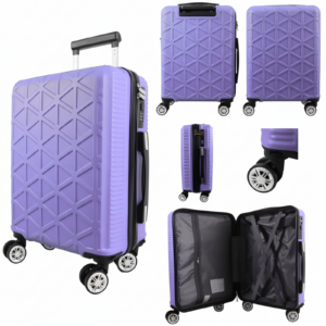 T-HC-US-1829 PURPLE CABIN-SIZE EASYJET TRAVEL TROLLEY SUITCASE