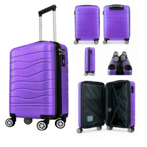 T-HC-US-1626 DARK PURPLE RYANAIR UNDERSEAT CABIN-CASE TRAVEL