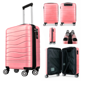 T-HC-US-1626 PINK RYANAIR UNDERSEAT CABIN-CASE TRAVEL TROLLEY