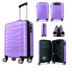 T-HC-US-1626 PURPLE RYANAIR UNDERSEAT CABIN-CASE TRAVEL TROLLEY