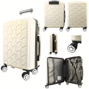 T-HC-CABIN-2029 WHITE CABIN-SIZE TRAVEL TROLLEY