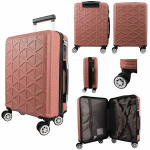 T-HC-CABIN-2029 ROSE GOLD CABIN-SIZE TRAVEL TROLLEY