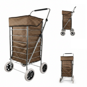 ST-FOUR-01 BROWN G 4-WHEEL SHOPPING TROLLEY