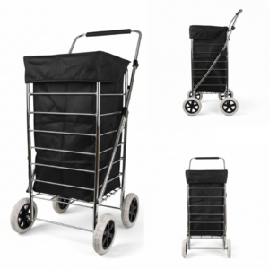 ST-FOUR-01 BLACK 4 WHEEL TROLLEY
