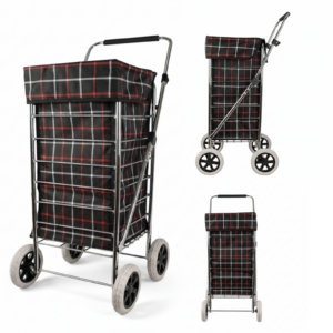 ST-FOUR-01 BLACKED CHECKED TROLLEY