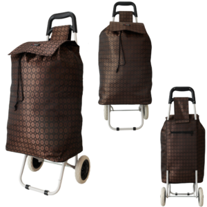 MS-001 GOLD BOX TWO WHEEL SHOPPING CART CHERRY PATTERN
